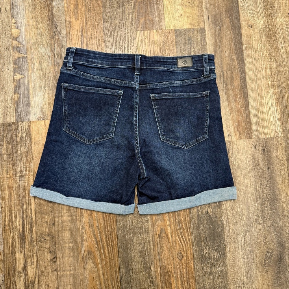 Truth + Theory Dark Blue Denim Shorts - Picture 2 of 7
